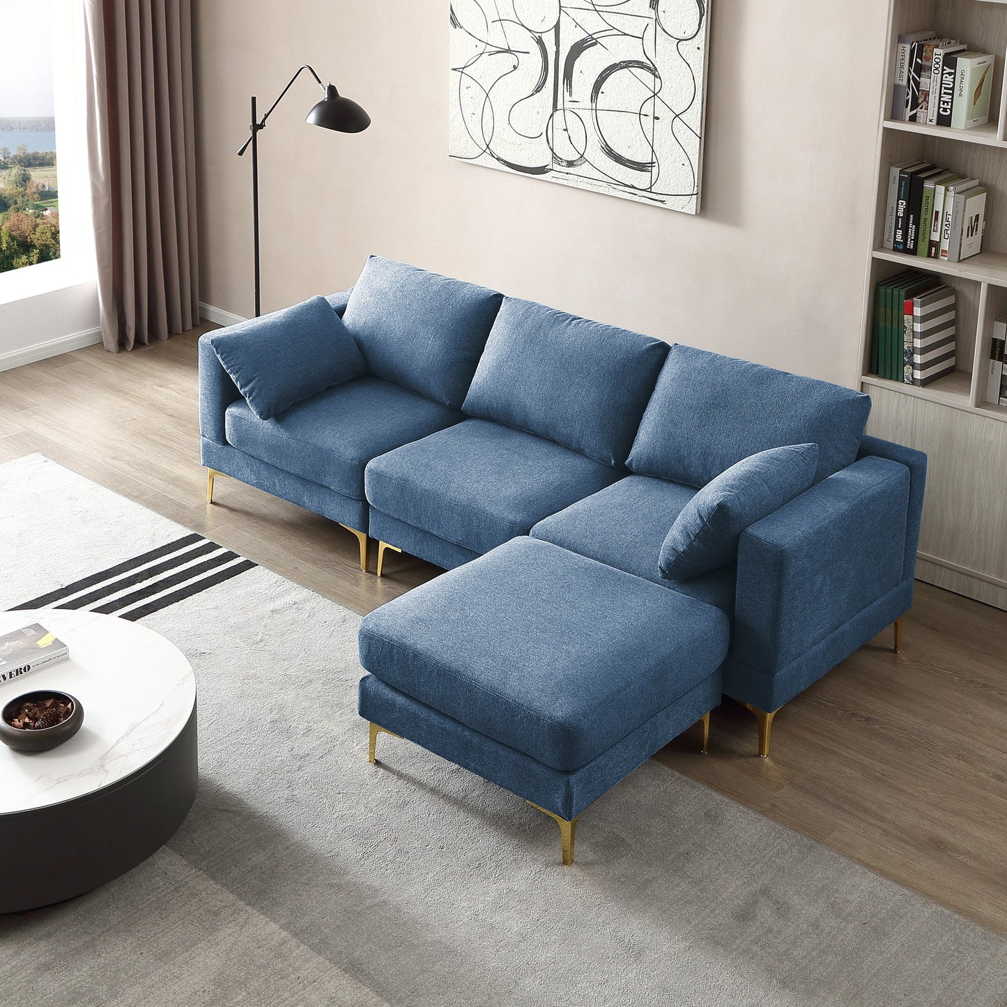 L-shaped sofa